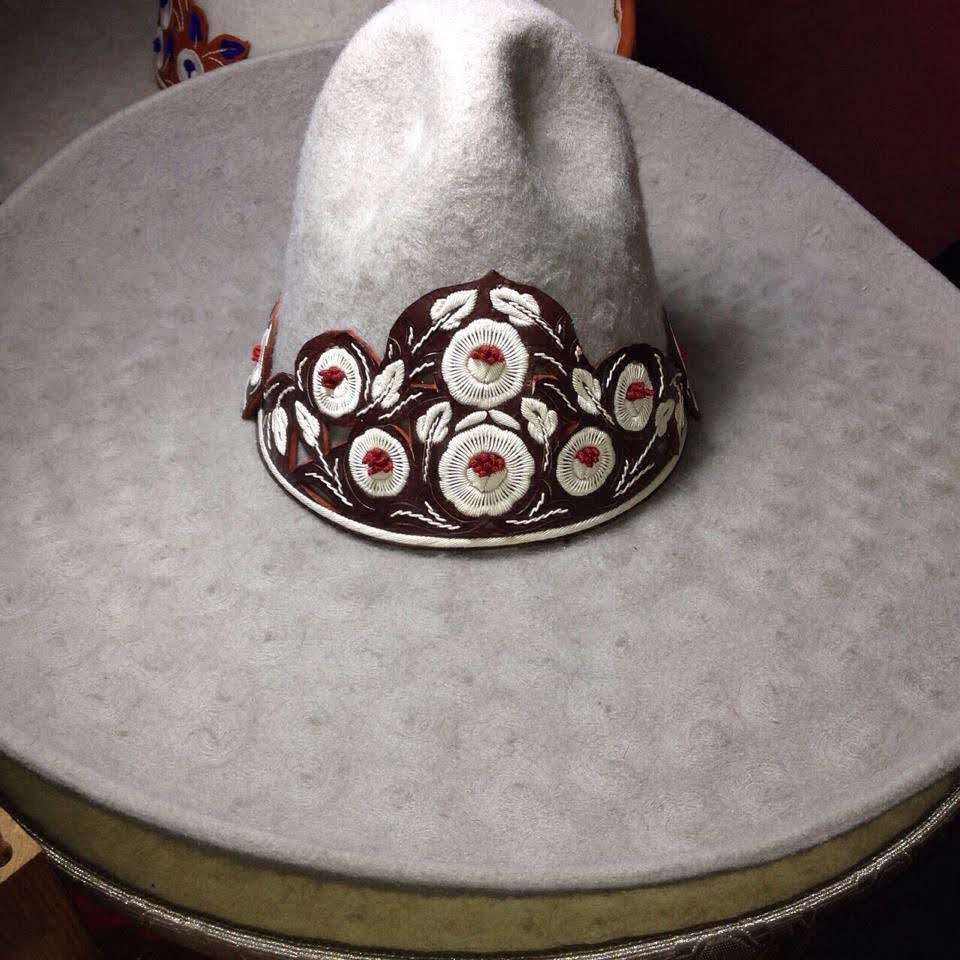 Sombrero Charro Fino En Lana, Toquilla En Pita.