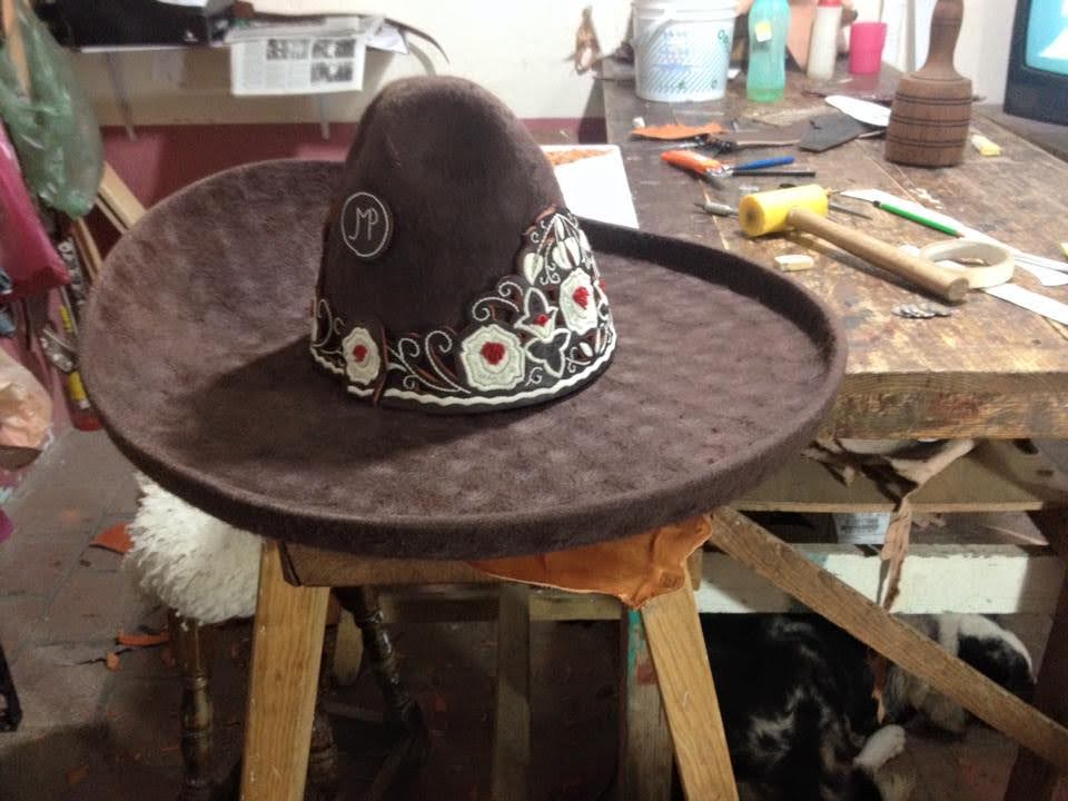 Sombrero Charro Fino En Lana, Toquilla En Pita.