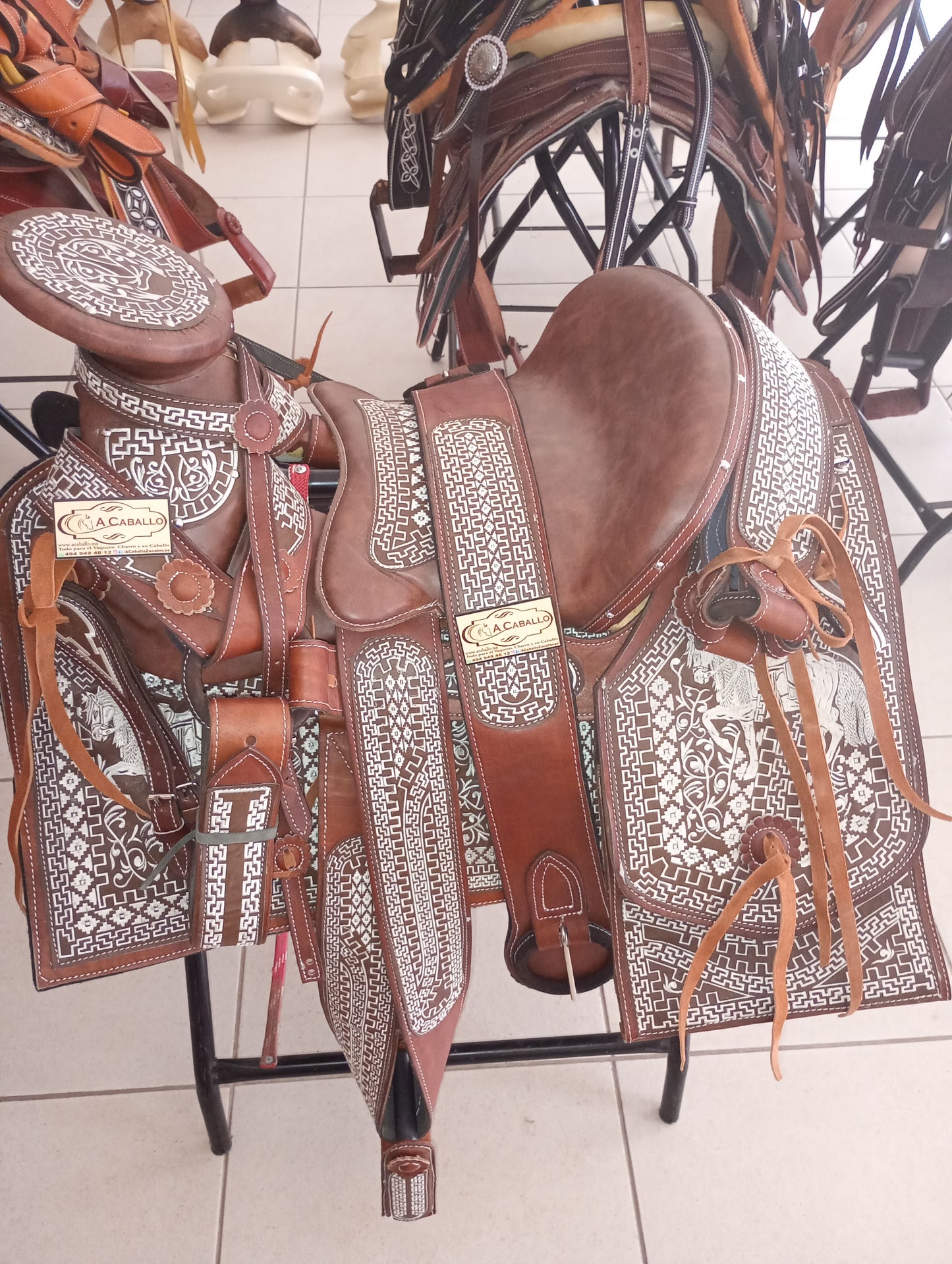 Montura Charra Bordada