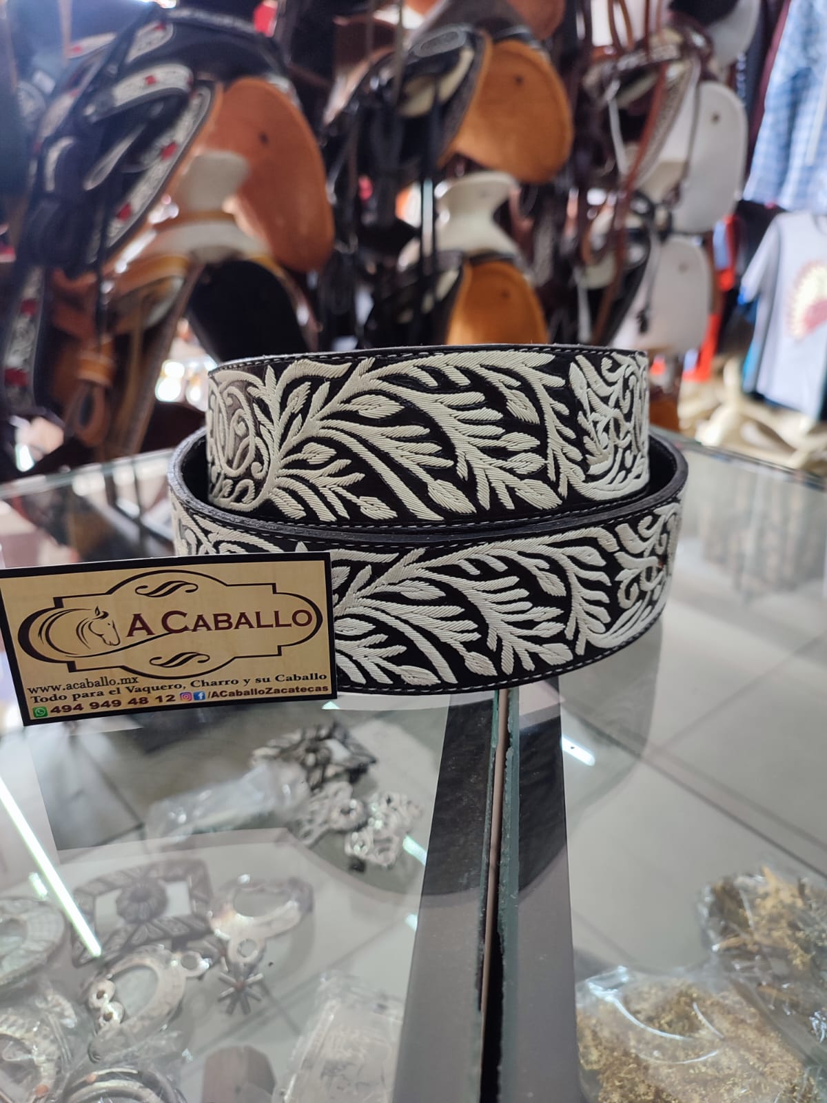 Cinto Piteado Exta Fino Rameado 2"