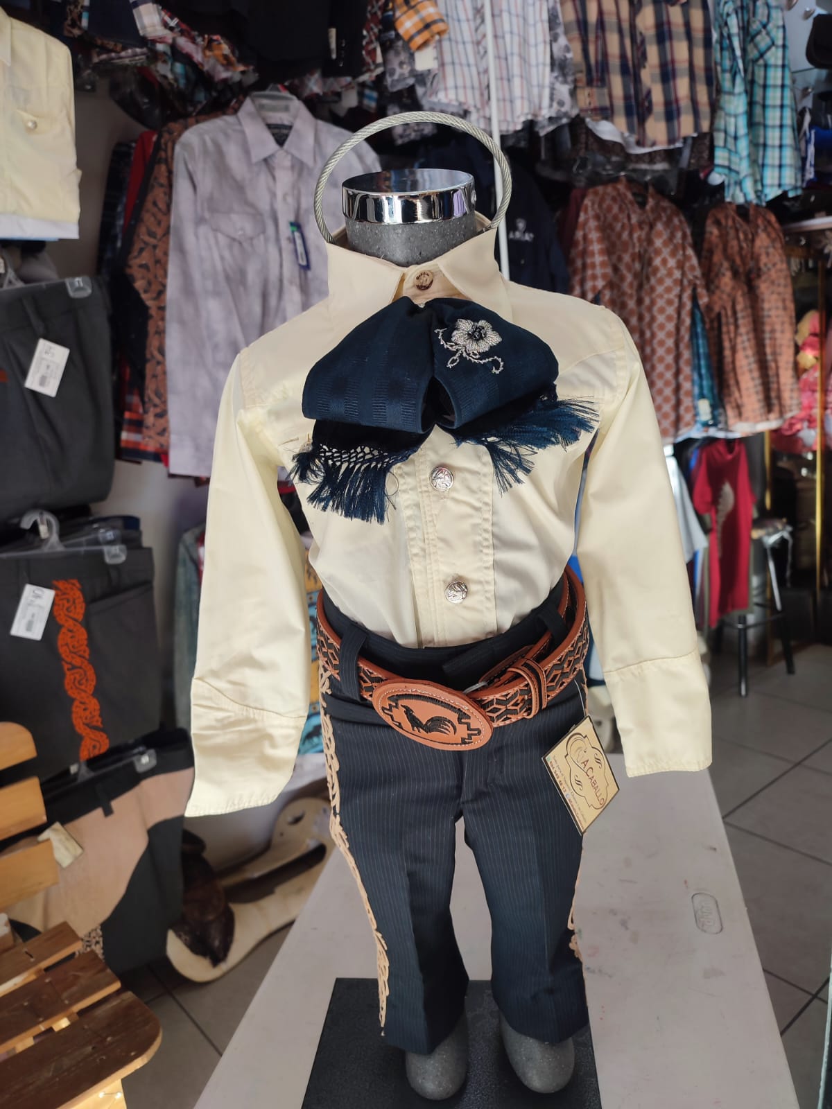 Camisa Charra Lisa Niño.