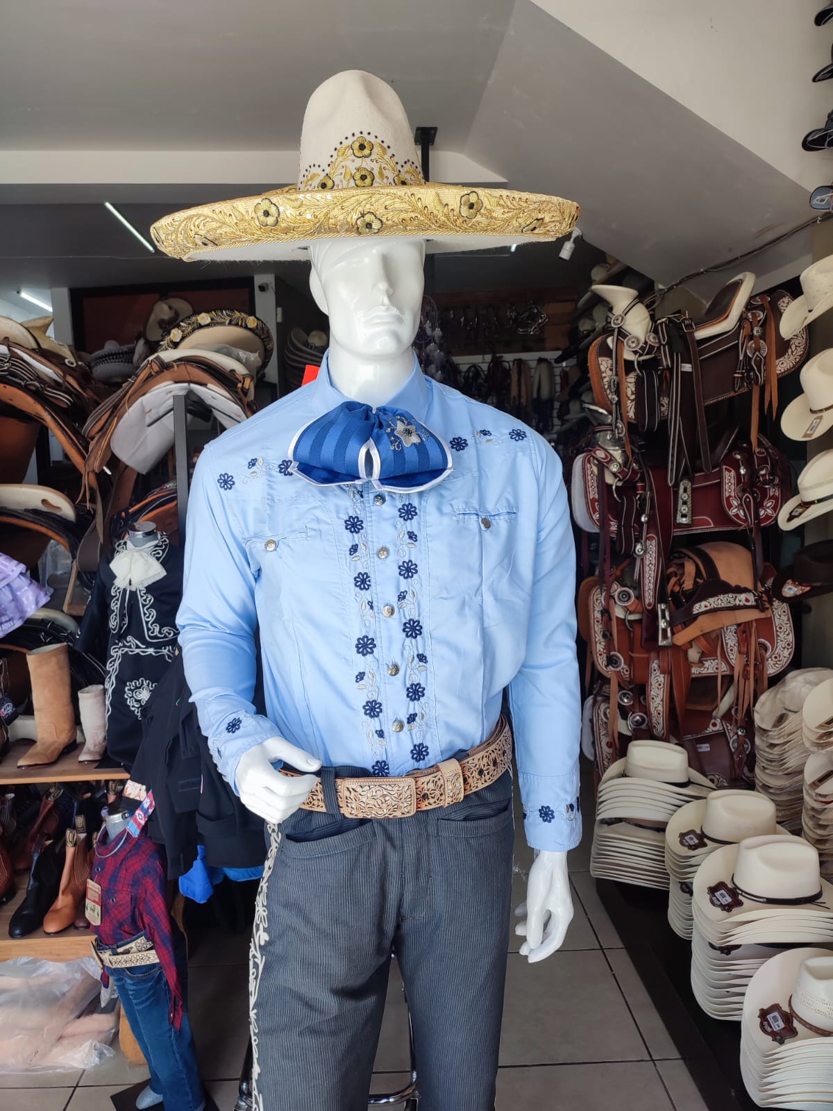 Camisa Charra Bordada