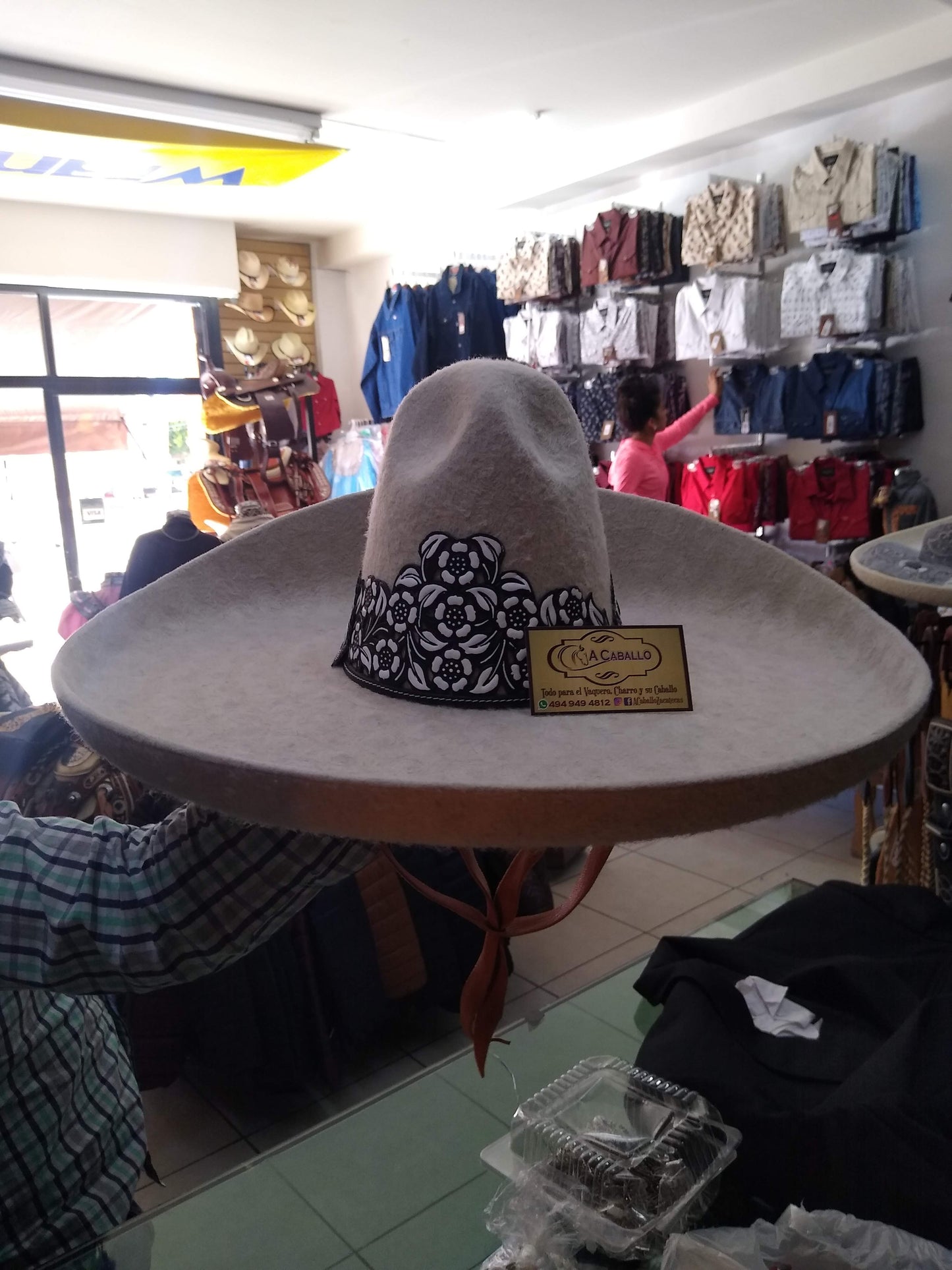 Sombrero Charro Lana Toquilla Cincelada