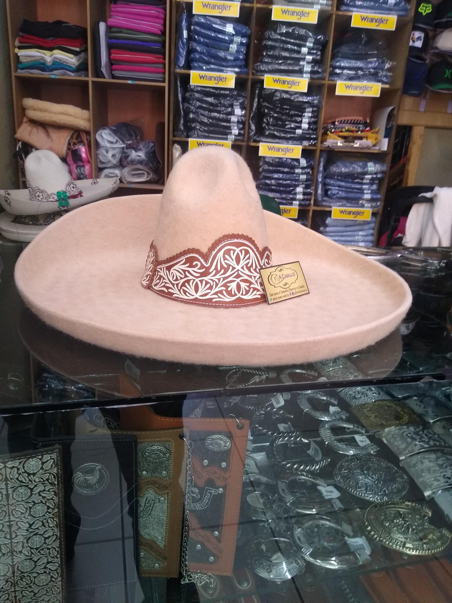 Sombrero Charro Lana Toquilla Cincelada