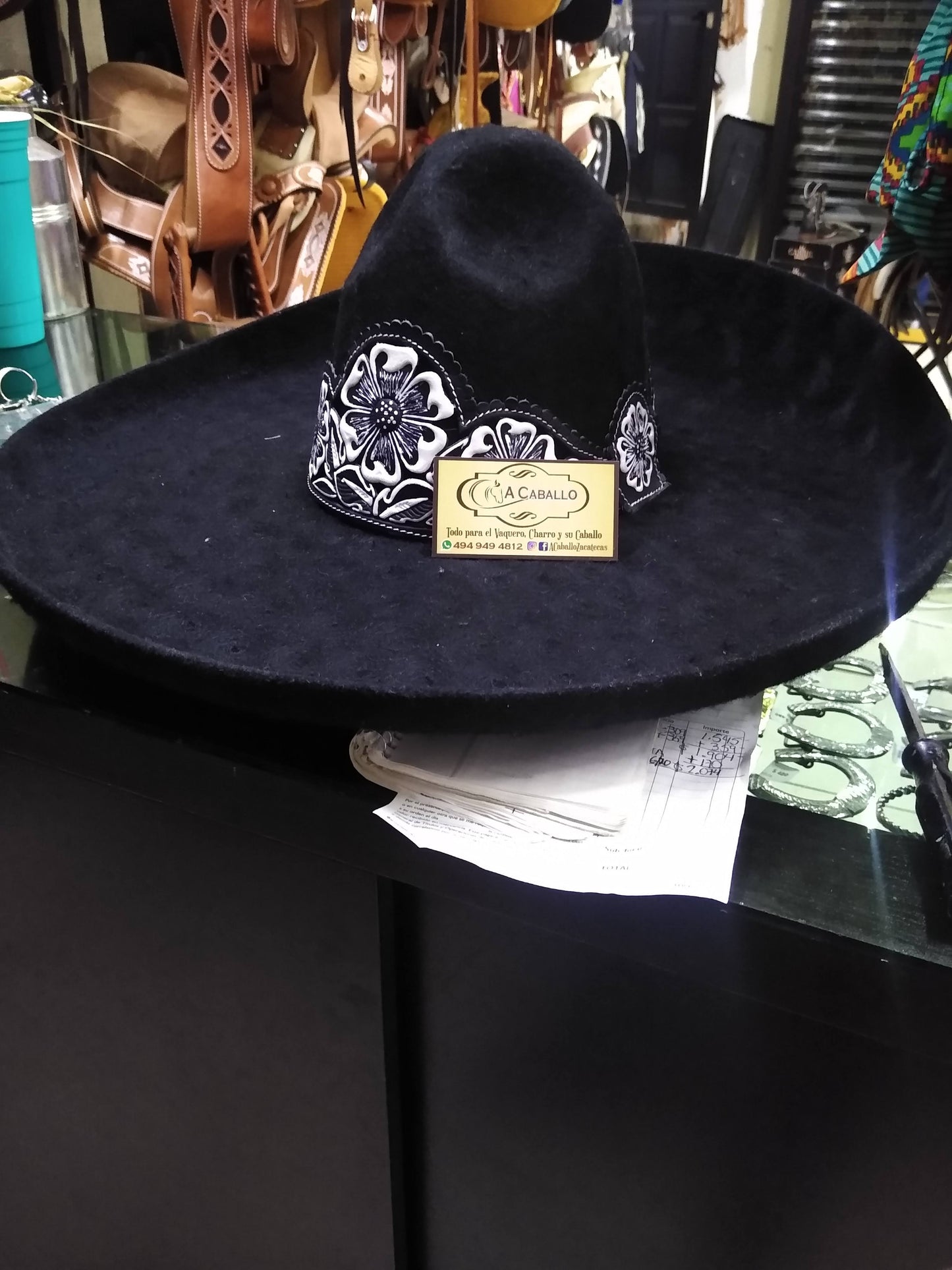 Sombrero Charro Lana Toquilla Cincelada