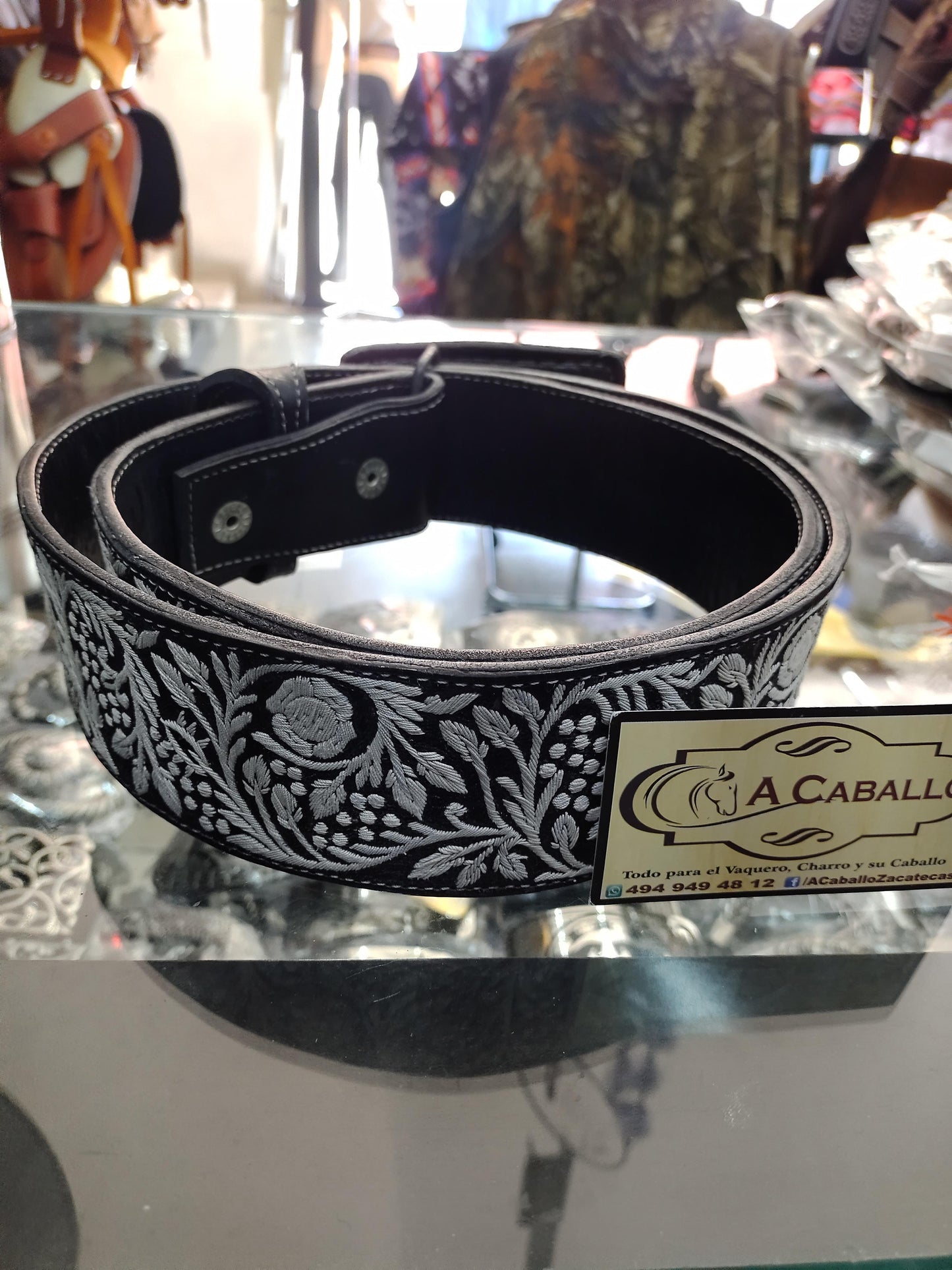 Cinto Piteado Rosas y Guias