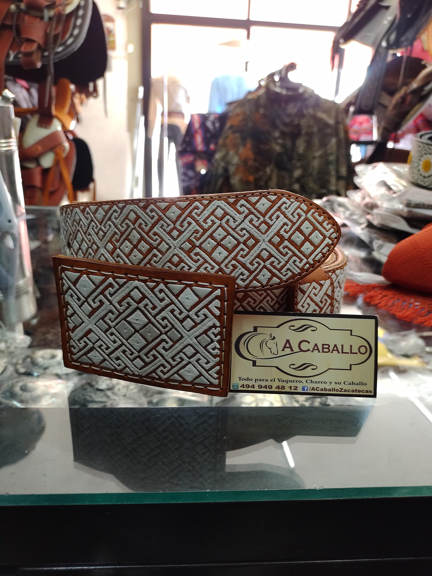 Cinto Piteado Greca Estilo "T"