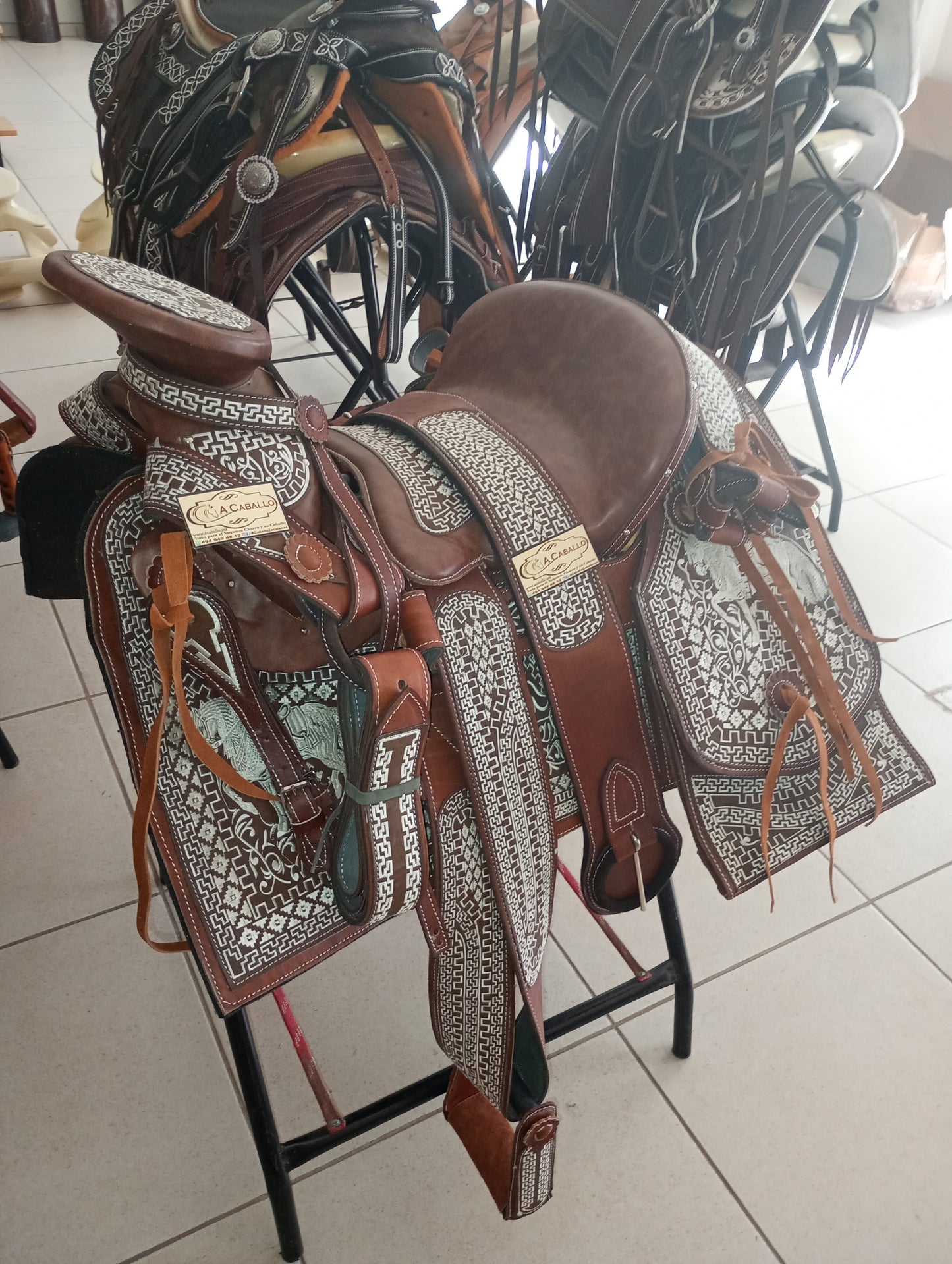 Montura Charra Bordada