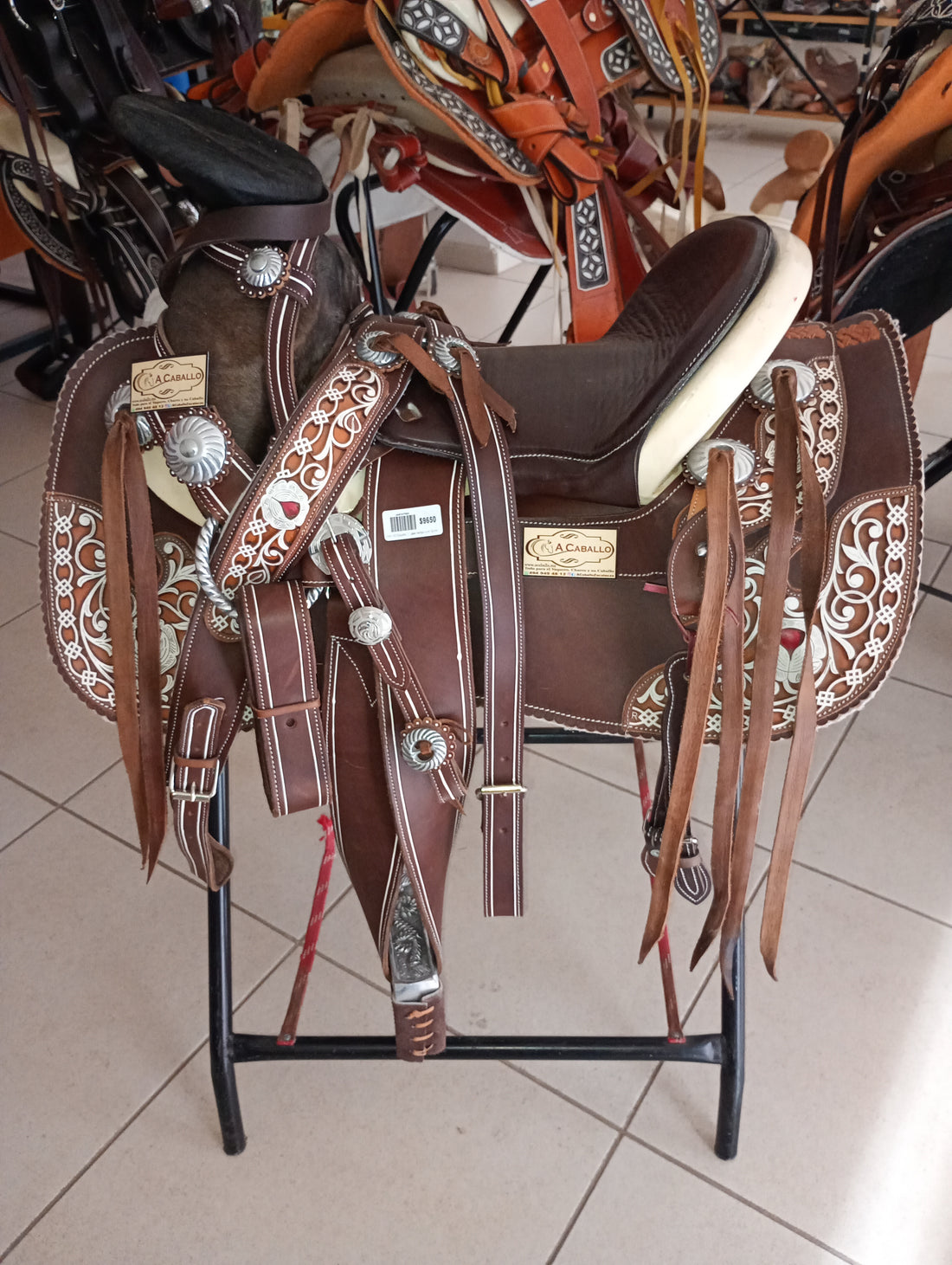 Kit Selle Cheval Western Charro Herraje 3D - Montura - M-Royal Saddles - Neuf