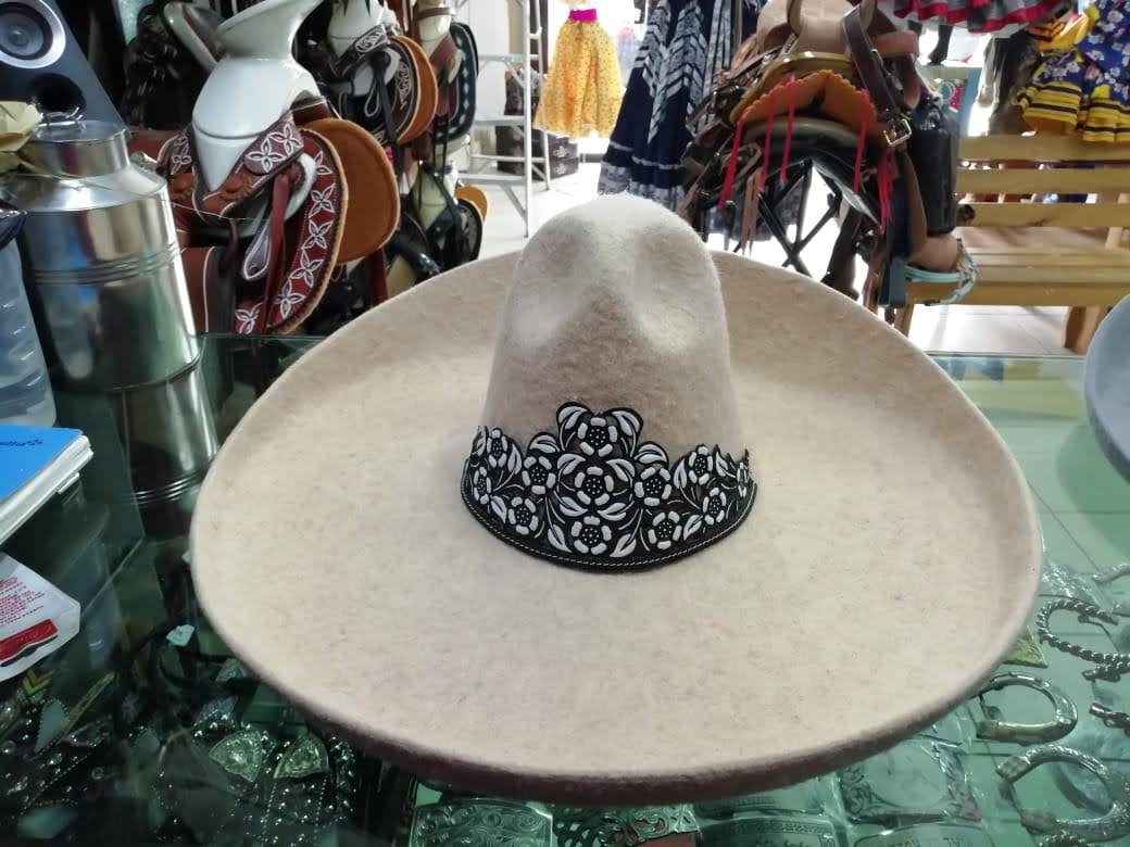 Sombrero Charro Lana Toquilla Cincelada