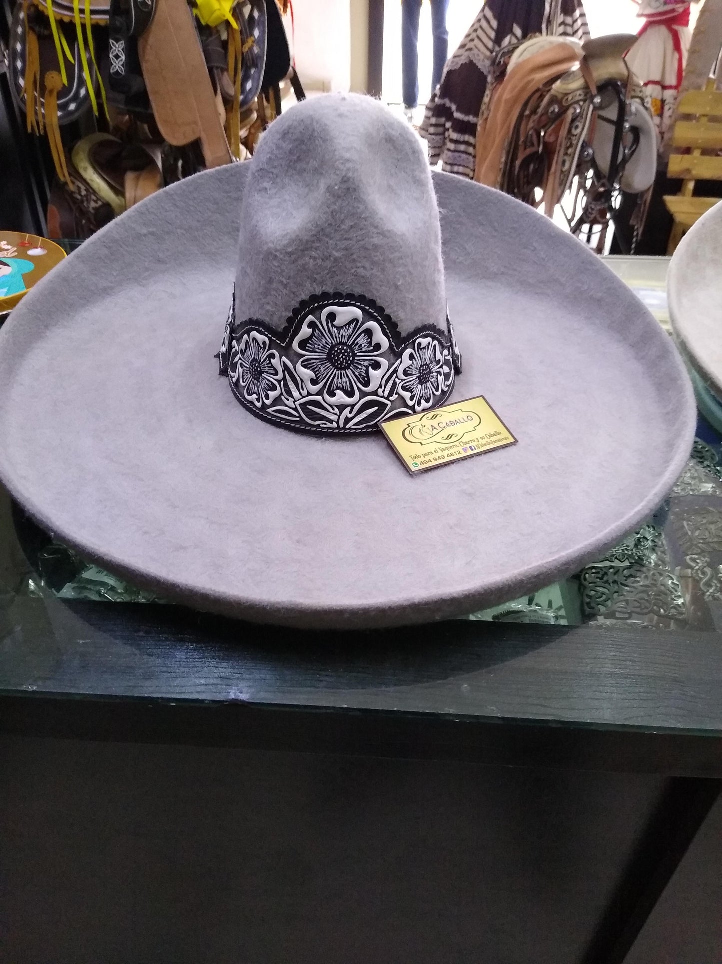 Sombrero Charro Lana Toquilla Cincelada