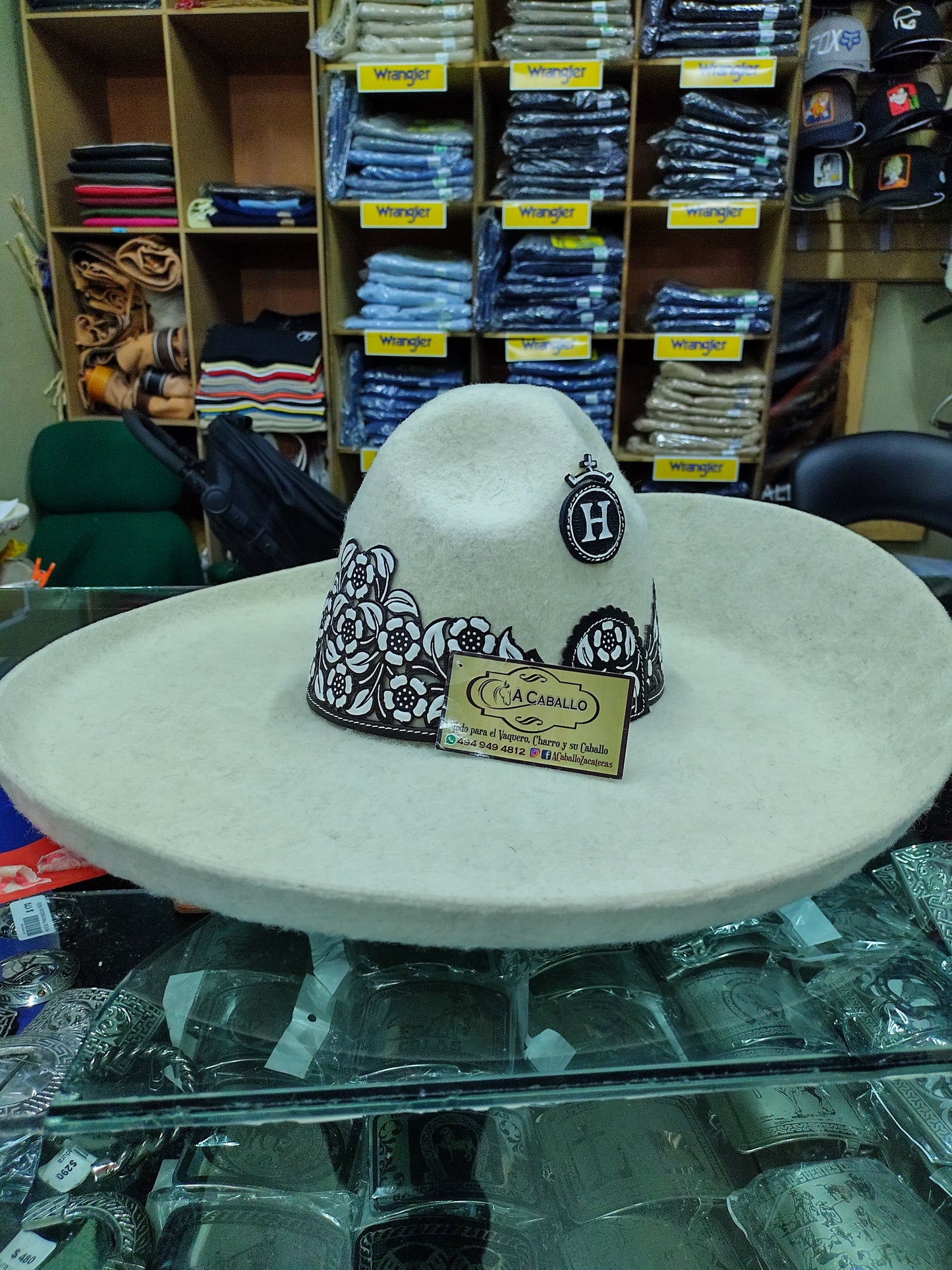 Sombrero Charro Lana Toquilla Cincelada